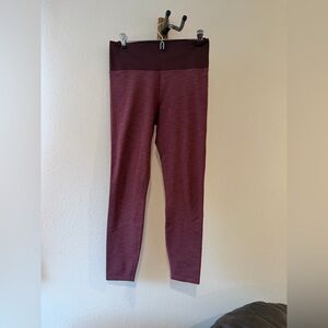 Vuori Women’s Burgundy Ribbed Leggings